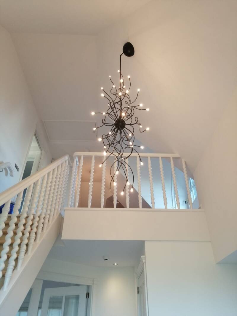 Vide lamp Industrieel zwart met LED