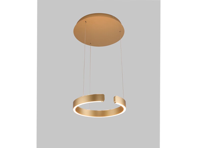 Design lamp LUX Circle 40 in goud van Lighttrend koop je eenvoudig bij Kroonluchter-winkel.nl