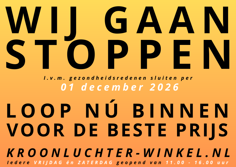 Kroonluchter-winkel Lent-Nijmegen gaat per 01-12-2026 haar deuren sluiten