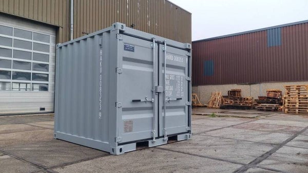 8ft container lichtgrijs