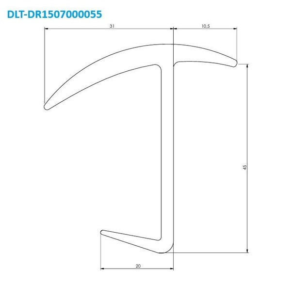 Containerdeurrubber DLT-DR1507000055