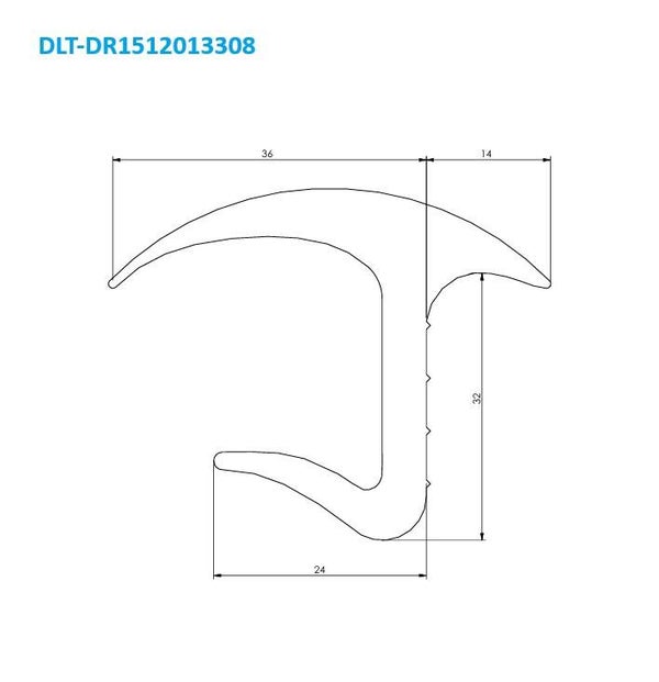 Containerdeurrubber DLT-DR1512013308