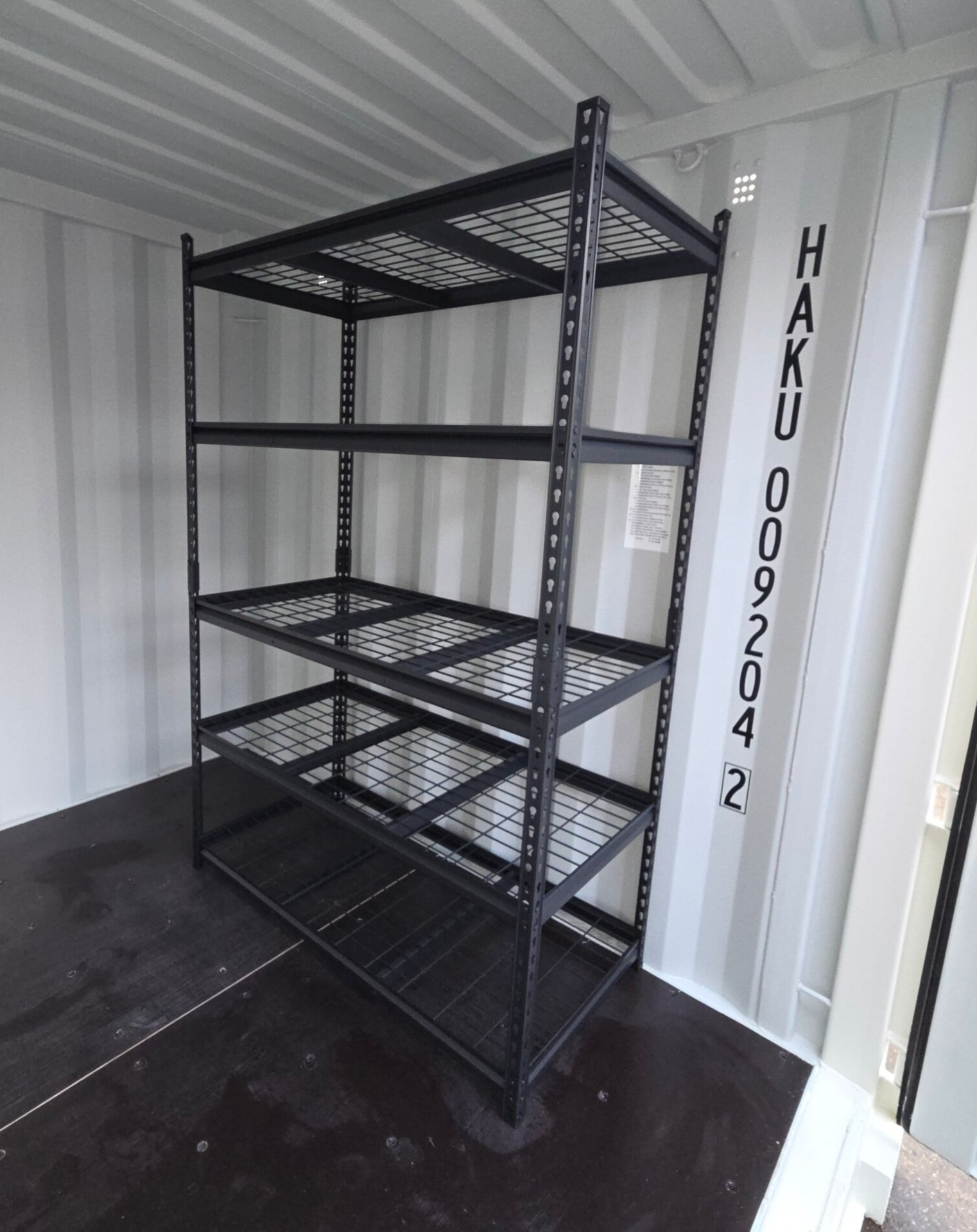 Stelling matzwart (120×60×183cm)