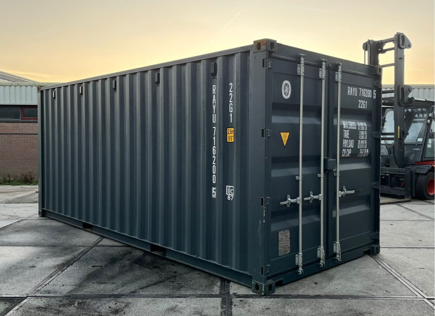 20FT CONTAINER - ANTRACIET RAL 7016