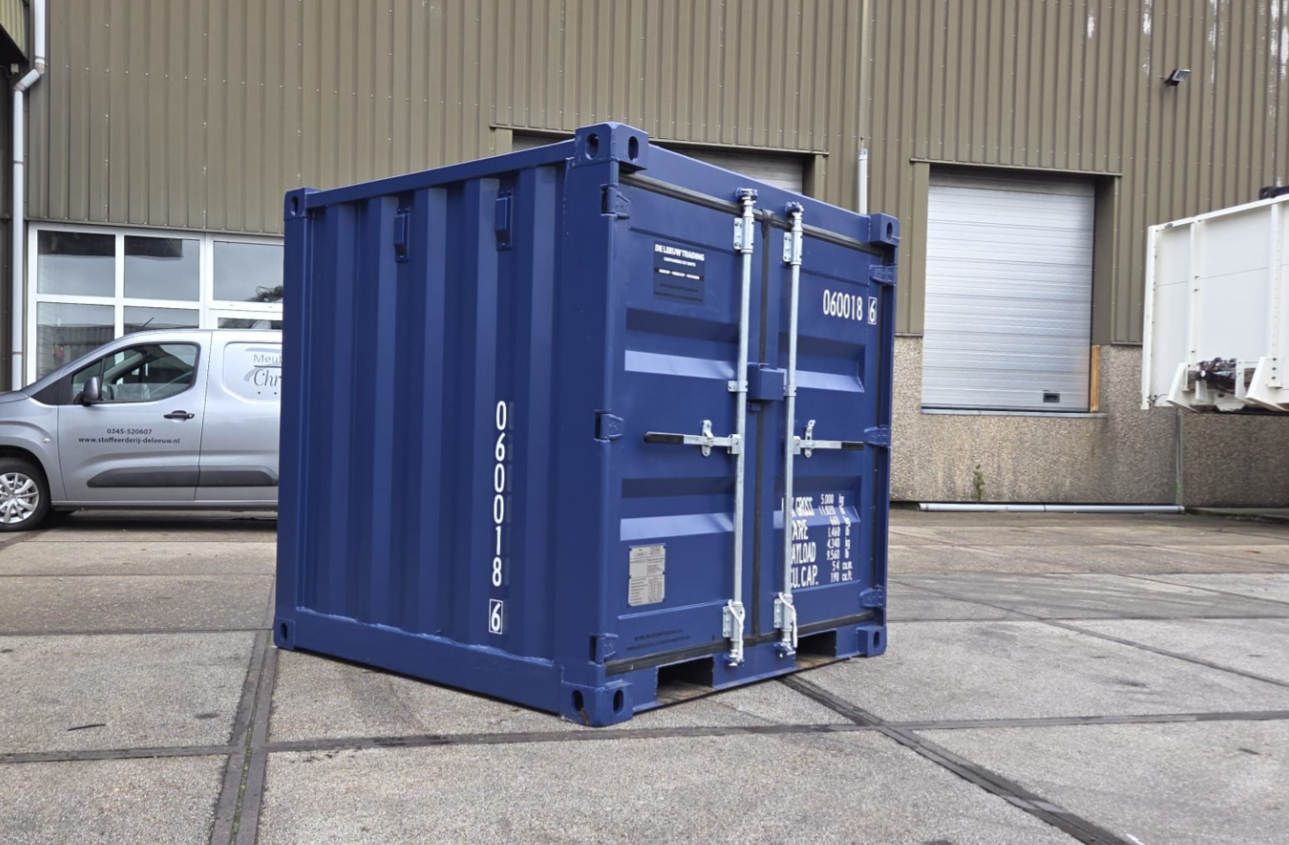 6FT CONTAINER - BLAUW RAL 5013