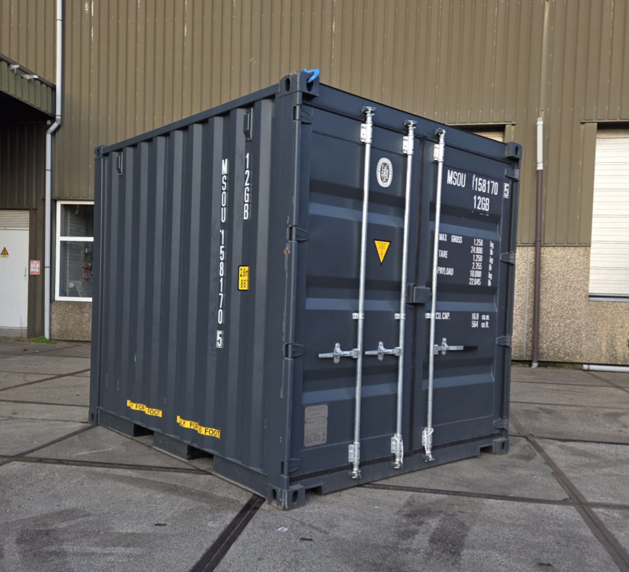 10FT CONTAINER - ANTRACIET RAL 7016