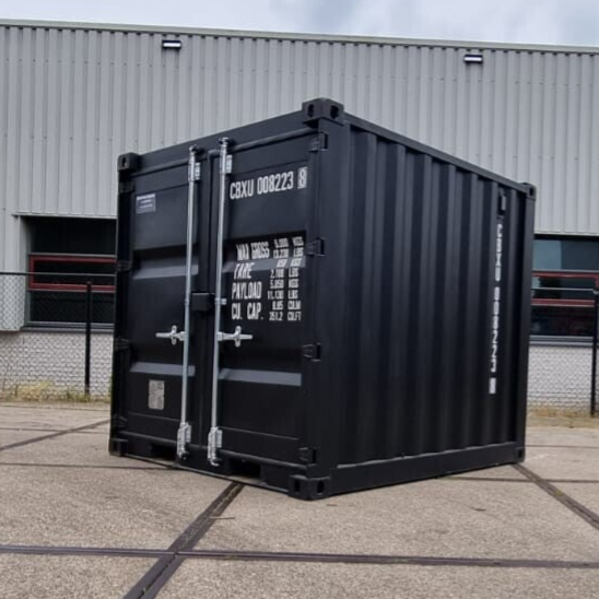 8FT CONTAINER - ZWART RAL 9005