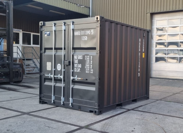 10FT CONTAINER - ZWART RAL 9005