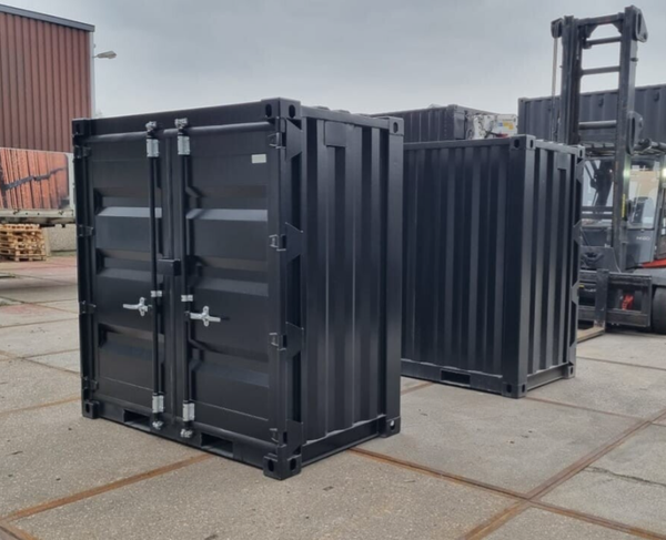 4ft Opslagcontainer Zwart (RAL 9005)