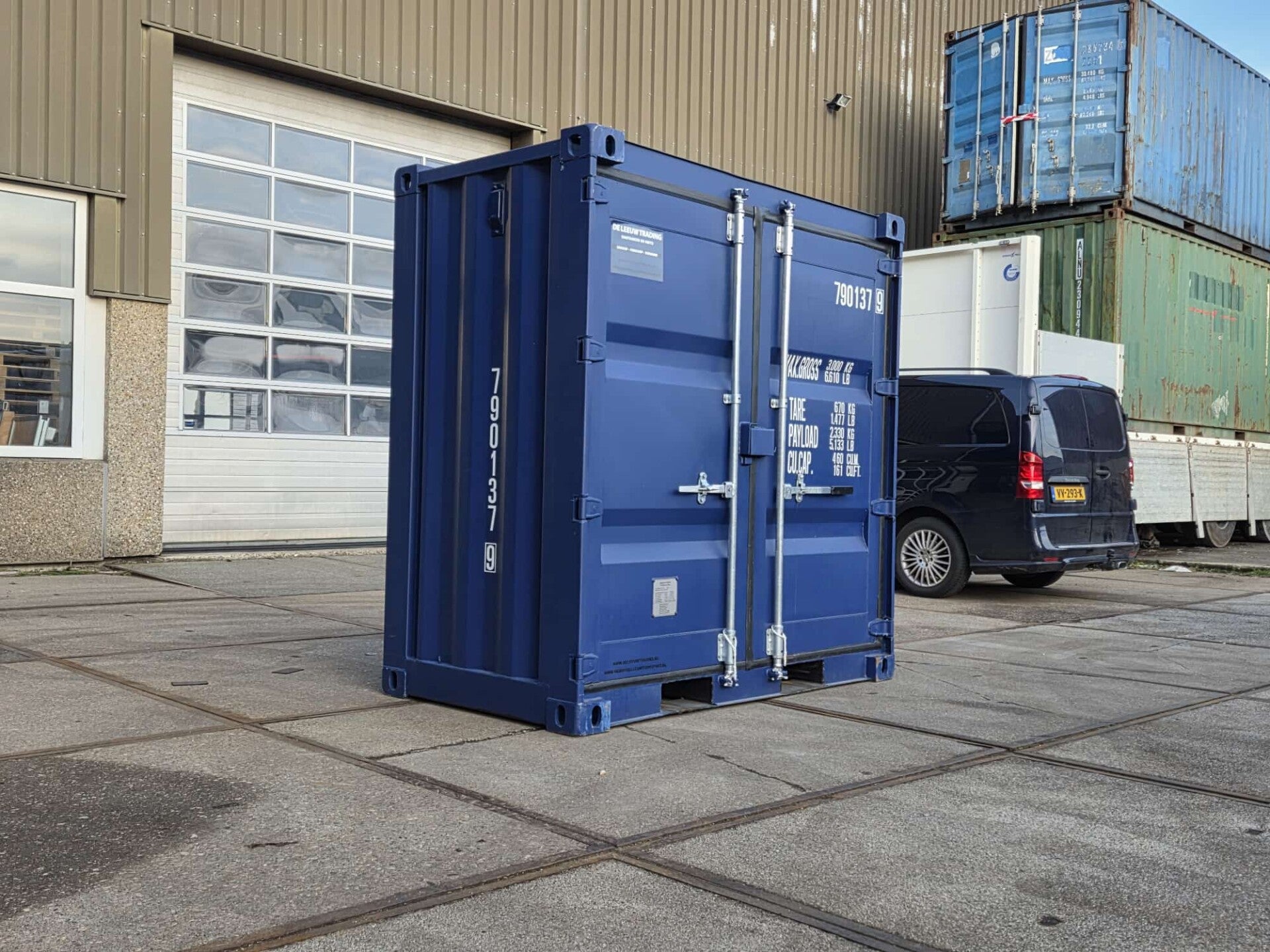 4FT CONTAINER - BLAUW (RAL 5013)