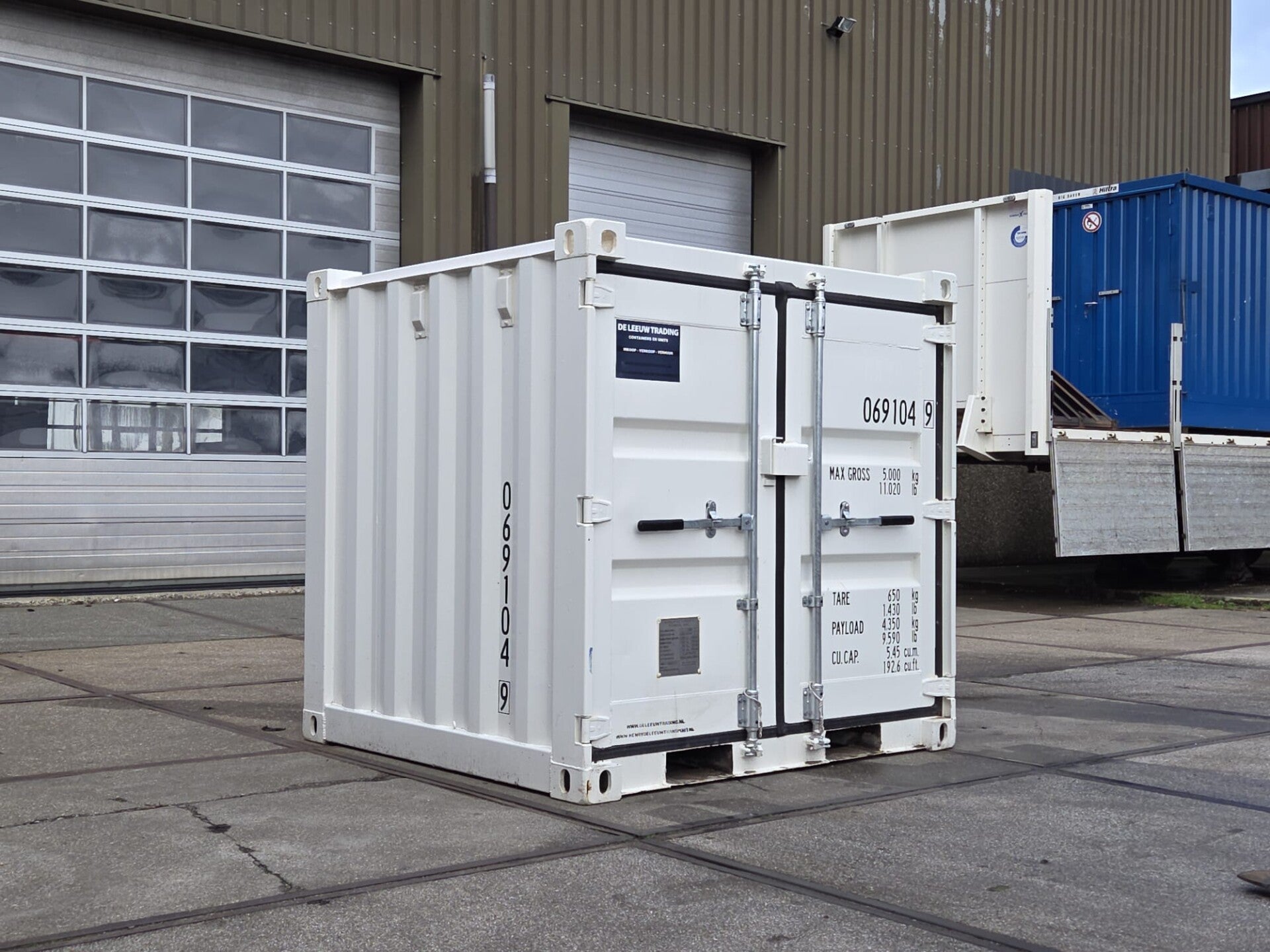 6FT CONTAINER - WIT RAL 9010