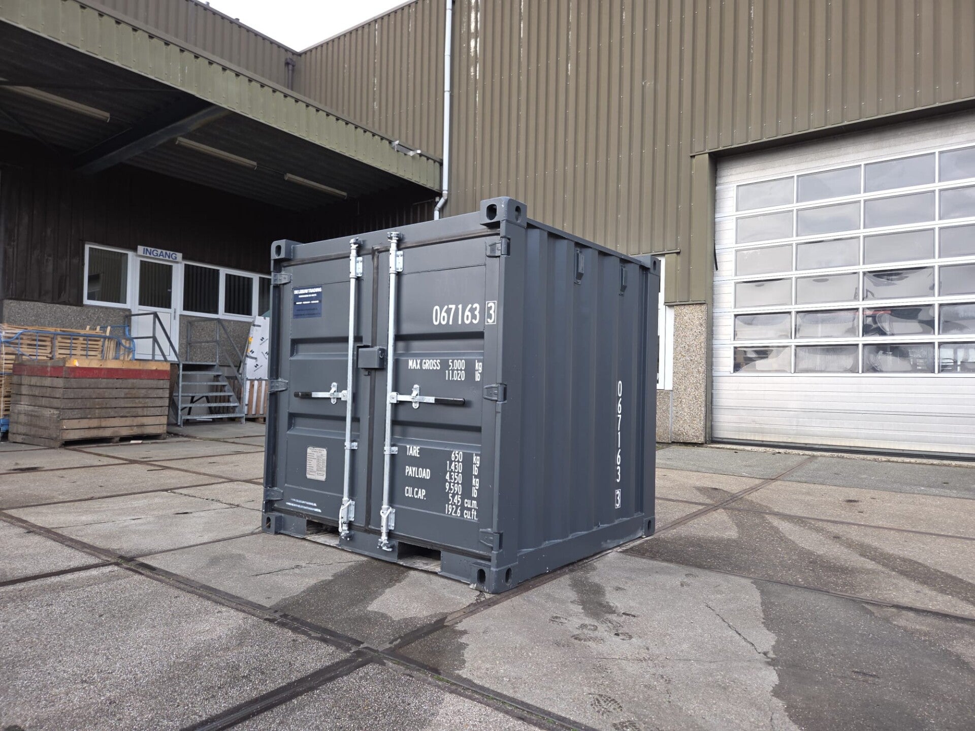 6FT CONTAINER - ANTRACIET RAL 7016