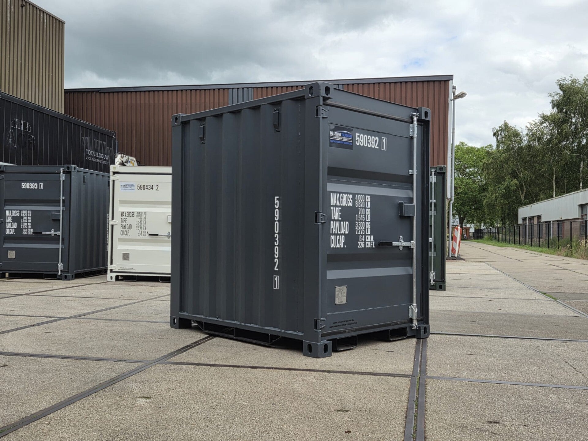 5FT OPSLAGCONTAINER - ANTRACIET (RAL 7016)