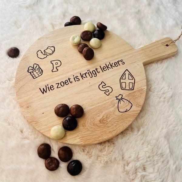 Sintplank ‘wie zoet is krijgt lekkers’