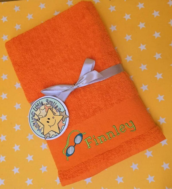 Personalised Bright Swimming Towels