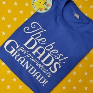 The Best Dads Get Promoted to Grandad Short Sleeve T-Shirt