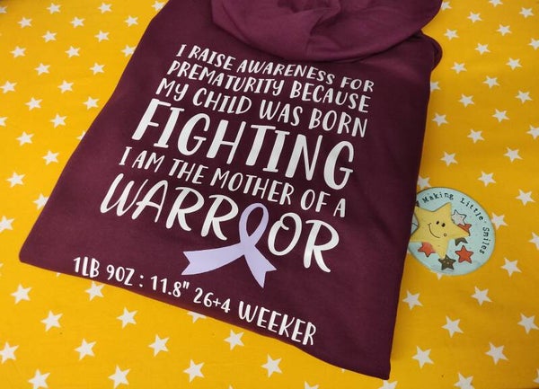 Purple World Prem Day Awareness Adult Cosy Sweatshirt/Hoody