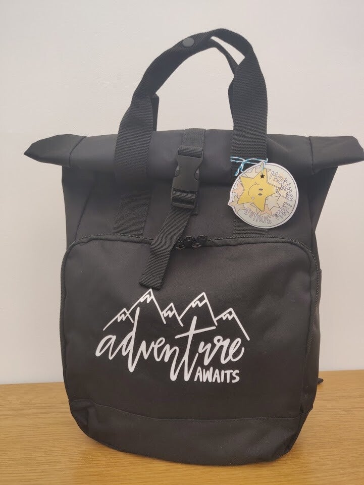 Adventure Awaits, Roll-Top Adventure Days Out Mum Bag