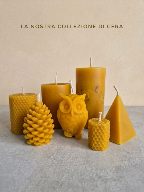 Candele di cera d'api