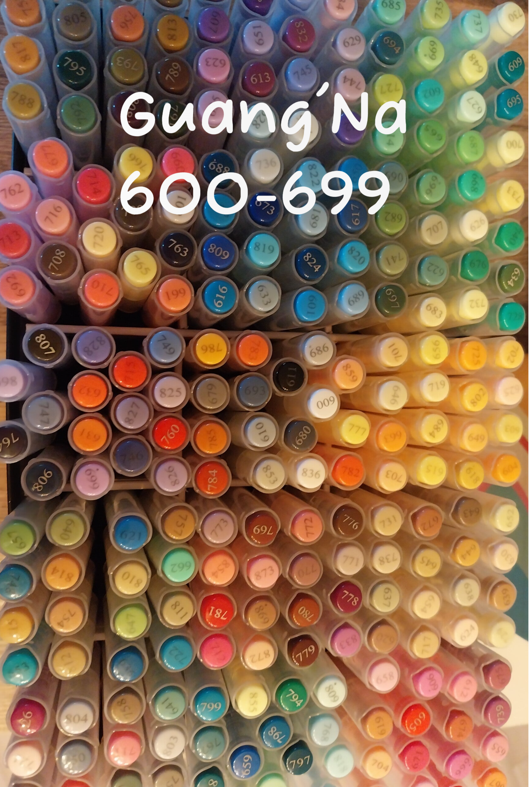 Feutres Guang'Na Brush à l'unité 600-699