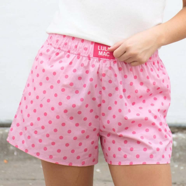 Pink polka dot Lulumac shorts