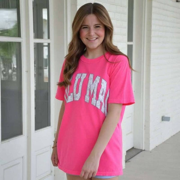 Pink light camo Lulumac tee