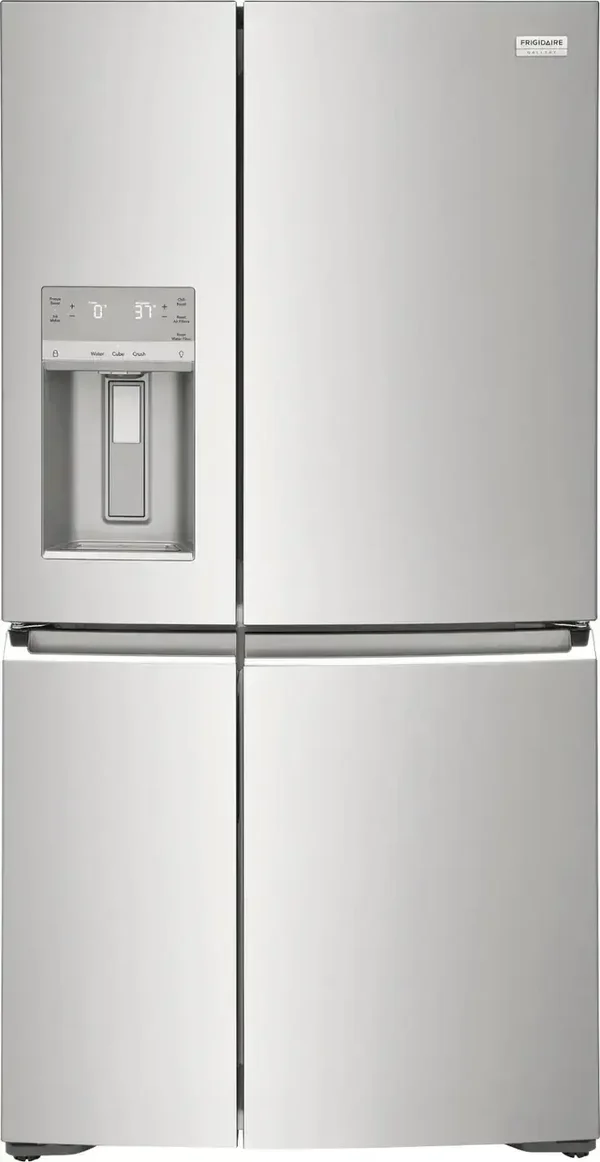 Frigidaire - Gallery 21.3 Cu. Ft. Counter-Depth 4-Door Refrigerator - Stainless steel