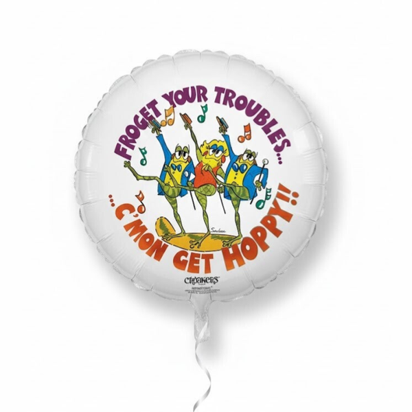 18” Forget Your Troubles Mylar balloon