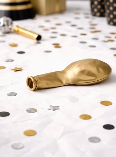 12" Gold Latex Balloon