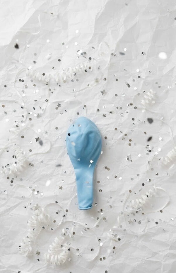 12" Pastel Blue Latex Balloon