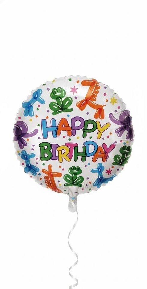 18" Mylar Happy Birthday Balloon