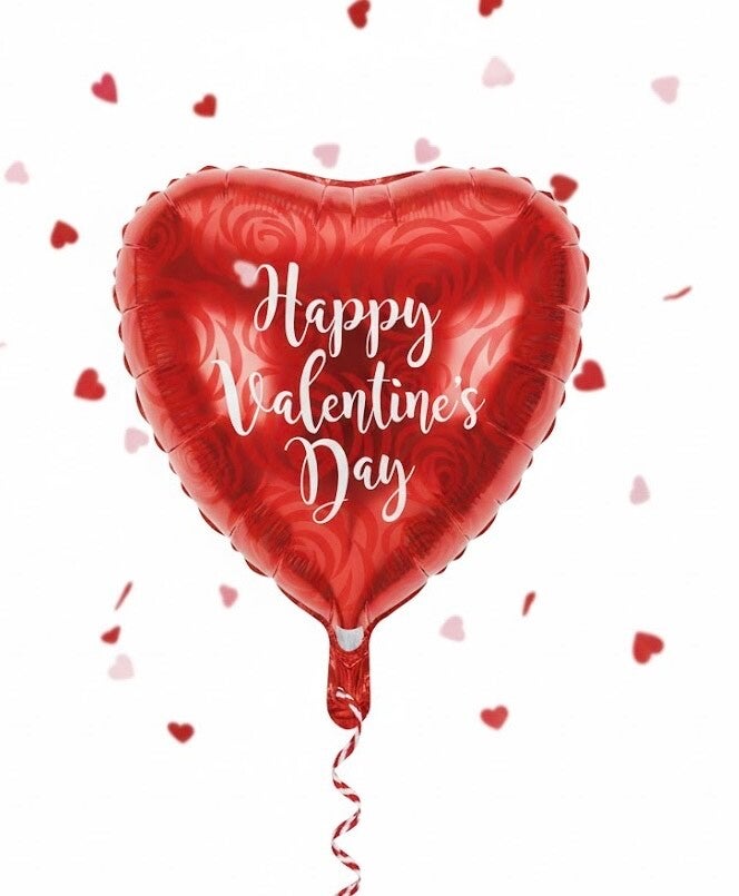 18" Happy Valentines Day Heart Mylar balloon