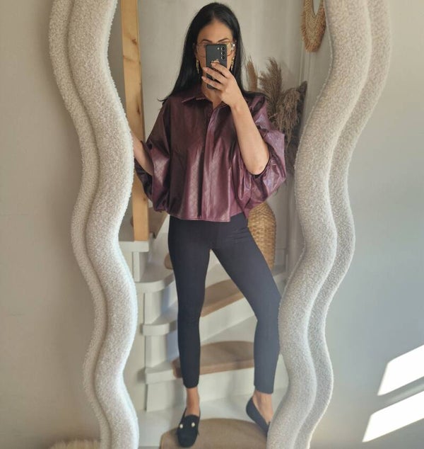JANE faux leather jasje (div. kleuren)