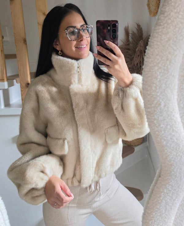 LANA faux fur jacket (div.kleuren)