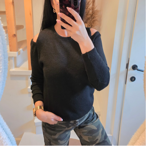 LOU off shoulder sweater (div.kleuren)