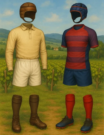 L'évolution de la tenue de Rugby