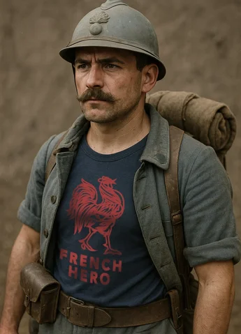 Héros Français - French Hero - Bureau Ovale - Rugby - Patriotisme - Soldat Inconnu - Armée