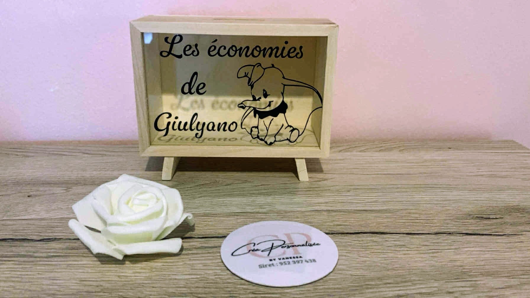 Tirelire personnalisée