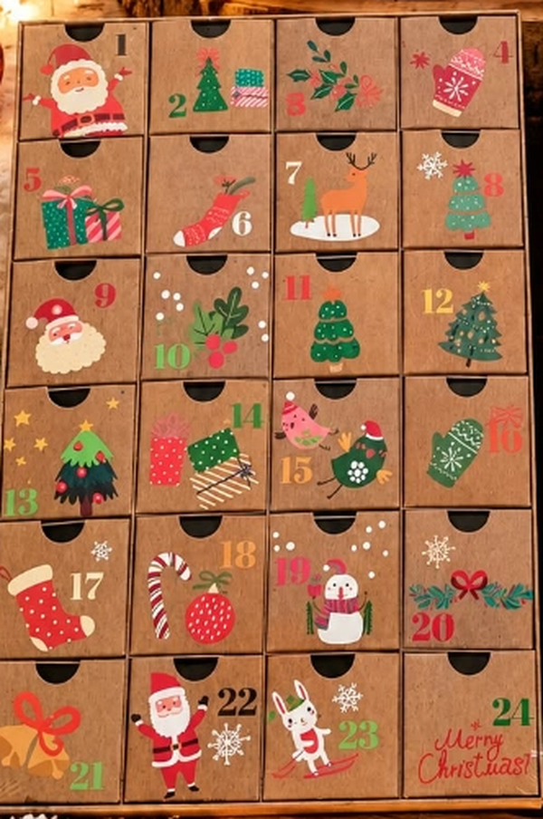 Calendrier de l'avent kraft