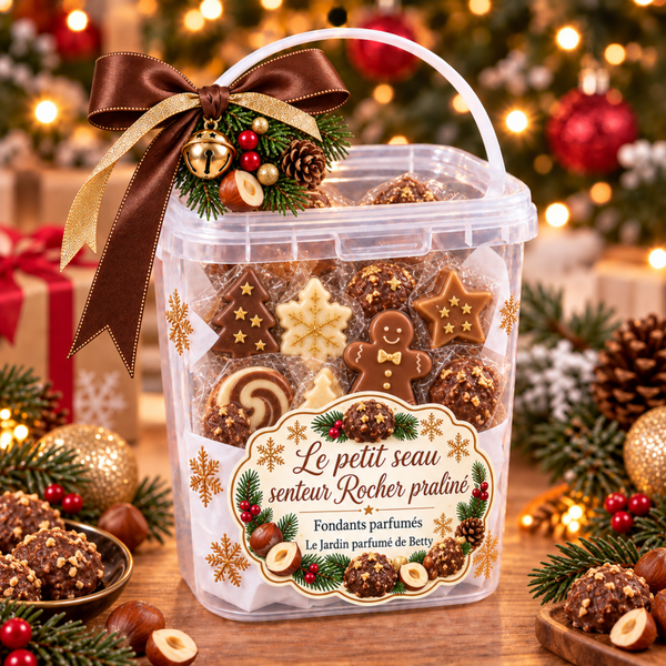 Le petit seau de fondants parfumés – Rocher praliné