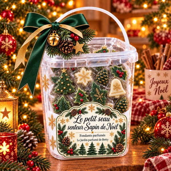 Le petit seau de fondants parfumés – Sapin de Noël