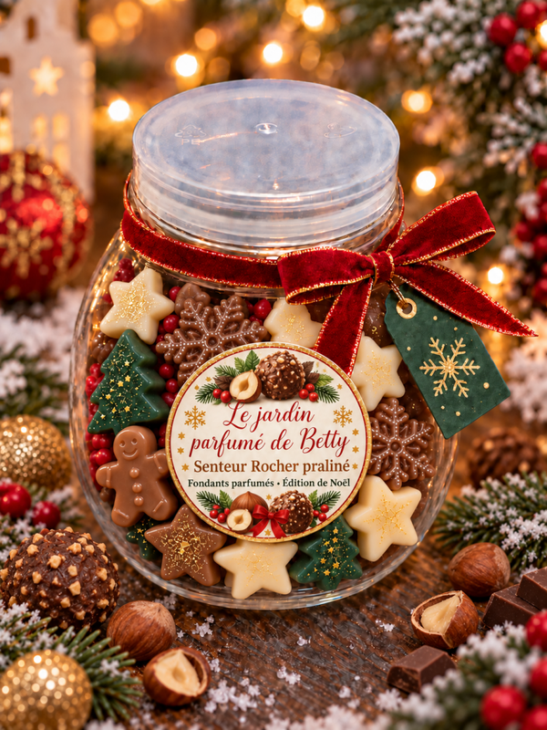 Mini pot de fondants parfumés – Rocher praliné