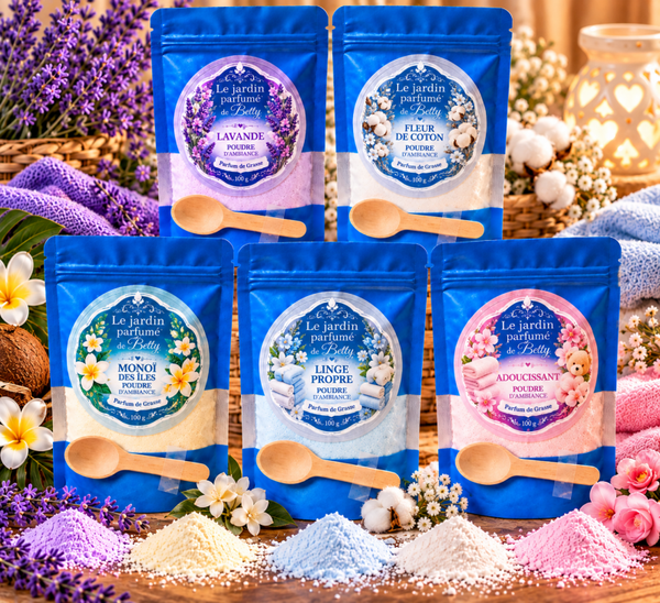 🌸 MAXI LOT DE 5 POUDRES PARFUMÉES 🌸