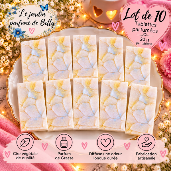 🌸Lot de 10 mini  tablettes parfumées🌸