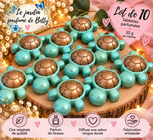 🩵 LOT DE 10 TORTUES PARFUMÉES 🩵