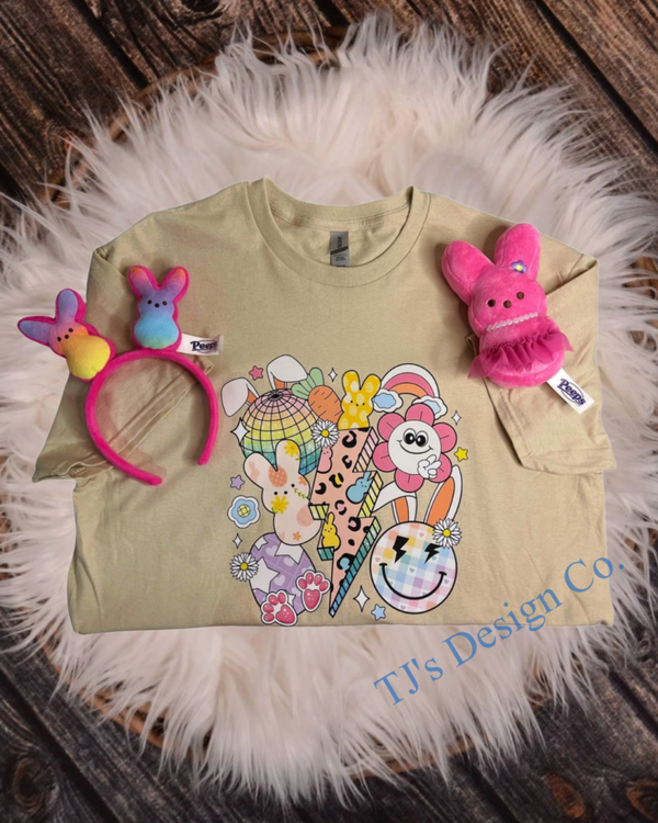 Retro Vibes Easter tee