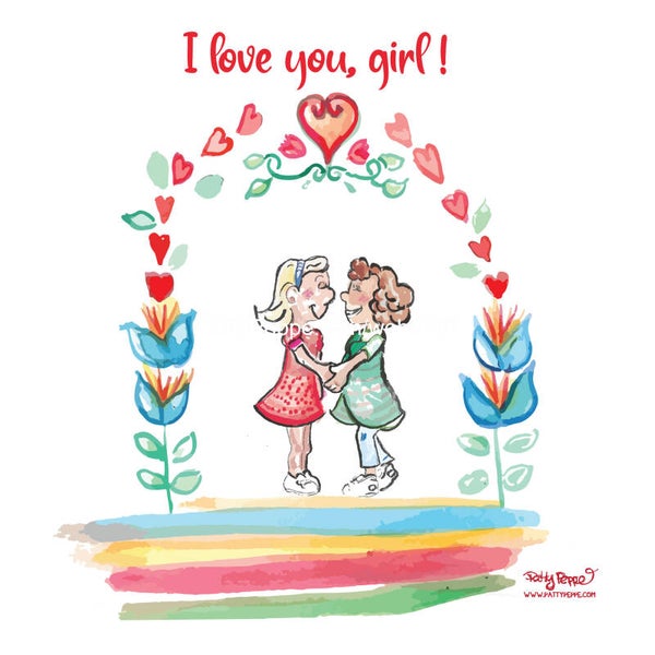 B2B I love you, girl! - 280mmx140mm