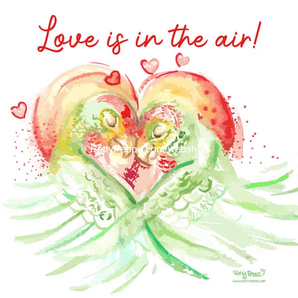 Set of 5 x Love is in the air ! - 280mmx140mm