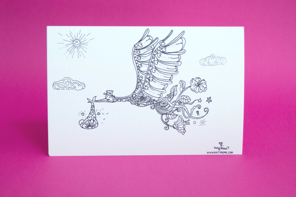 Baby on the way!A5 Print