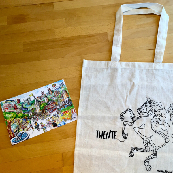 PattyPeppe TwenteLife bag + Enschede amo você A5 Postcard!